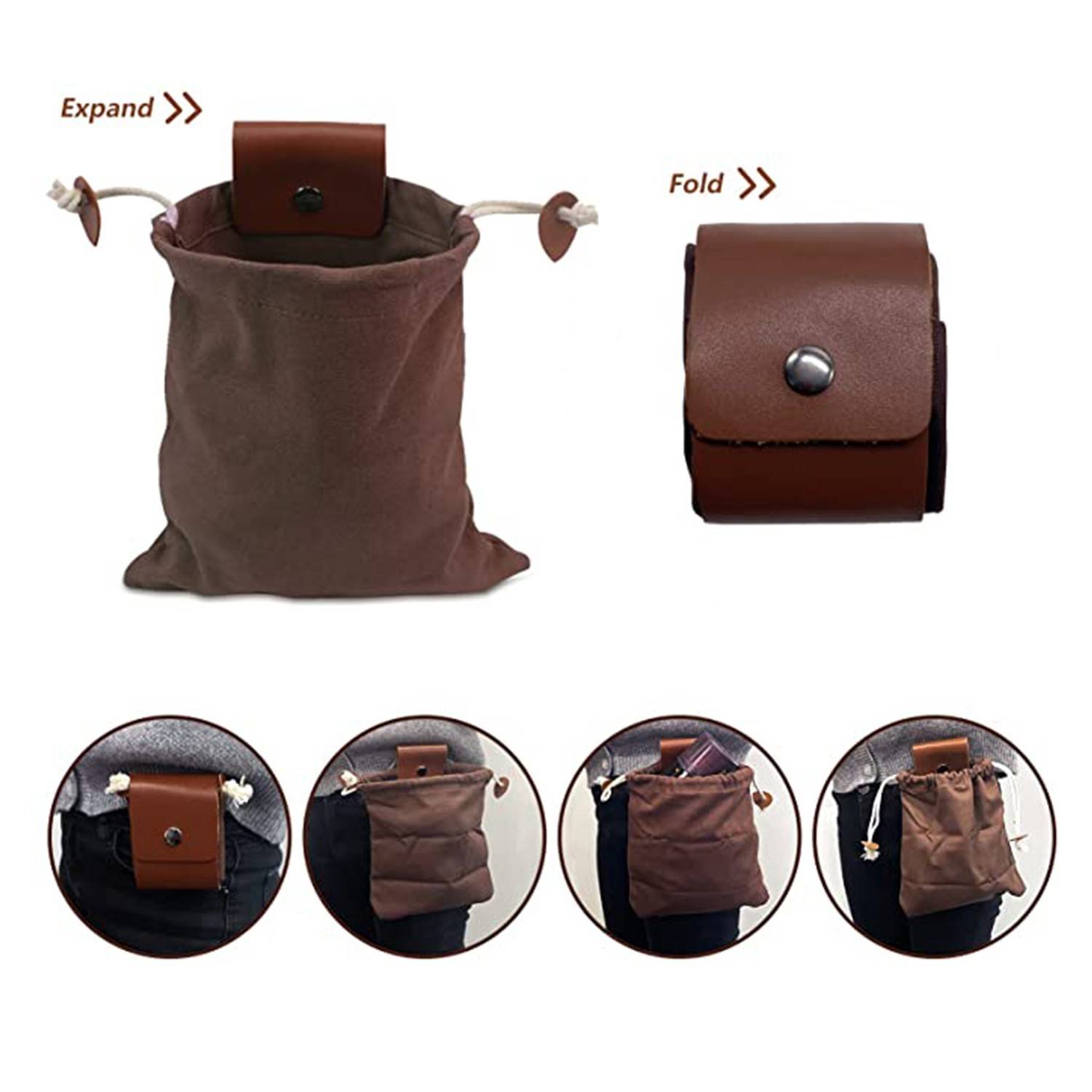 Foldable Canvas Craft Waist Bag 2