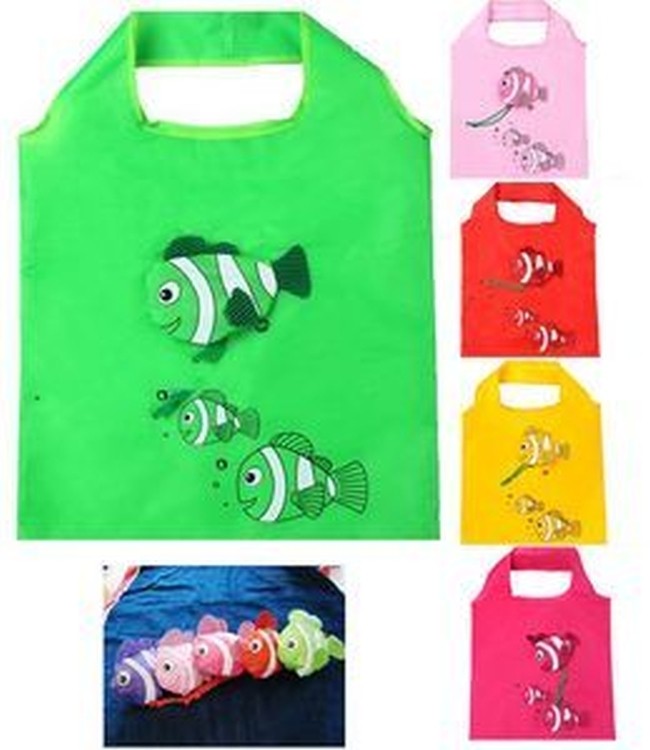 Clown Fish Folding Reusable Compact Shopping Bag 2