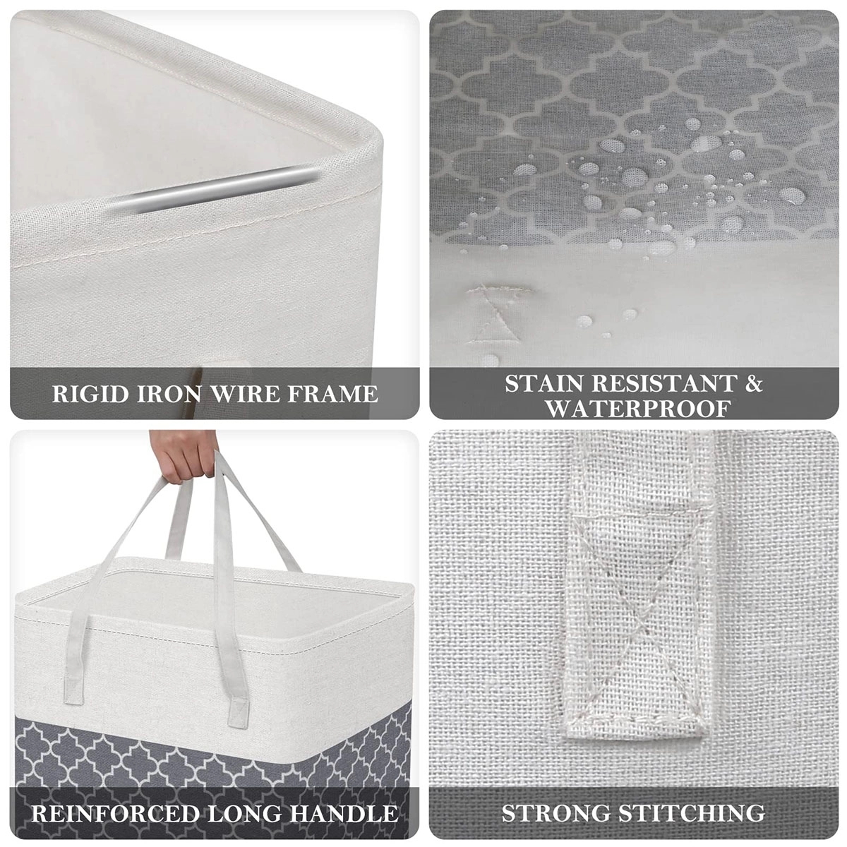 Laundry Hamper With Long Handles 2