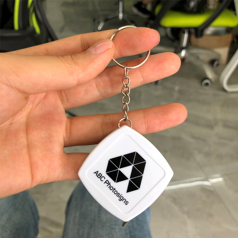 Mini Square 6FT Steel Tape Measure Keychain 3