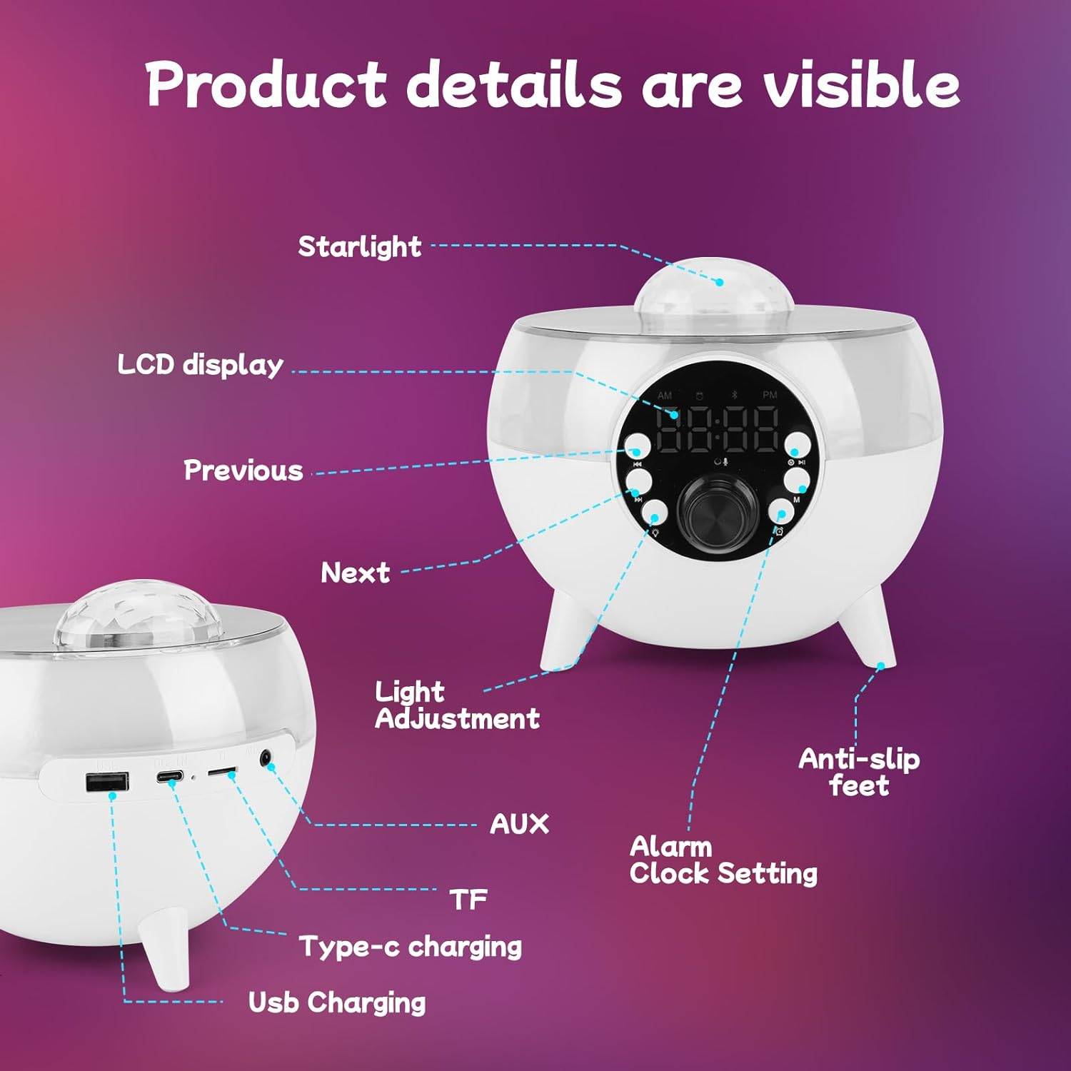 Bluetooth Speaker with Light 6