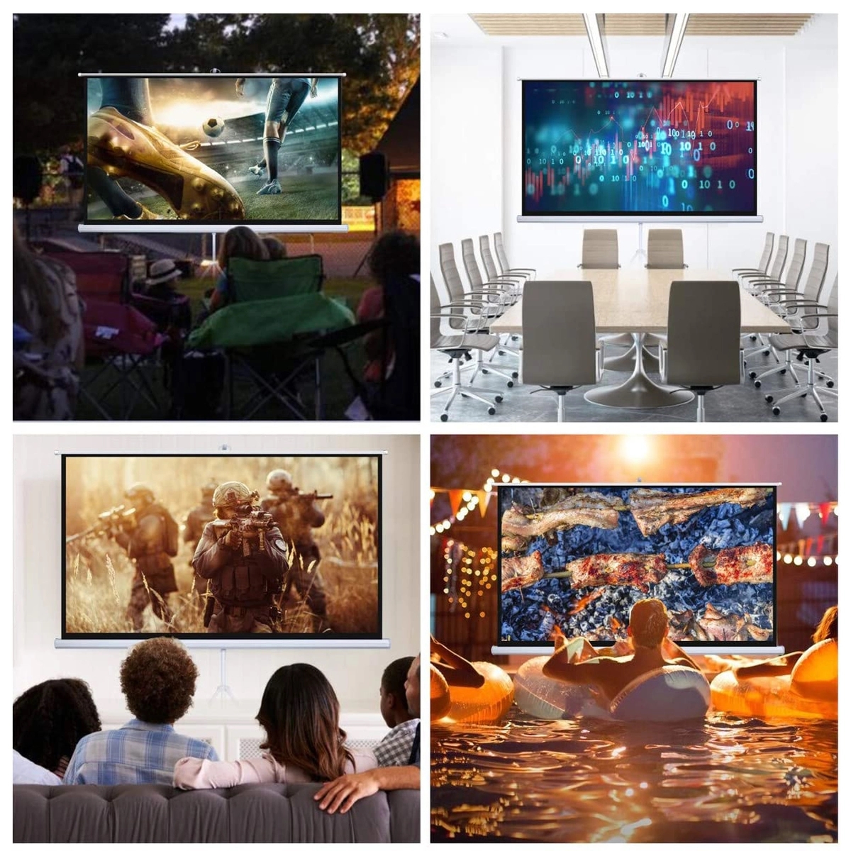 Portable Projector Screen Withtripod Stand 3