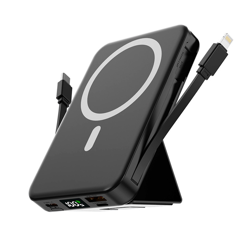 10000mAh 15W Magnetic Wireless Power Bank W/ Stand 4