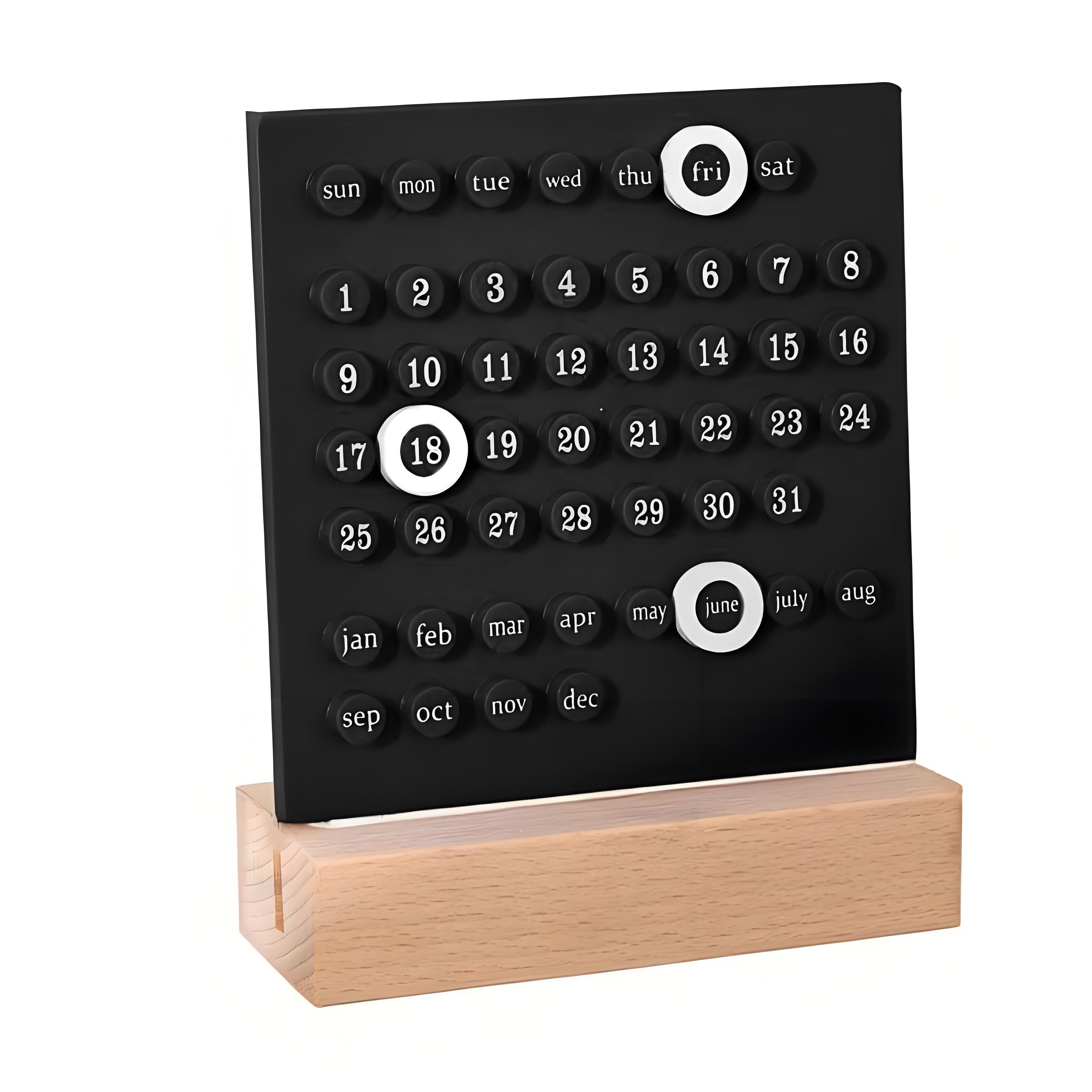 Acrylic Plastic Customizable Perpetual Calendar 6
