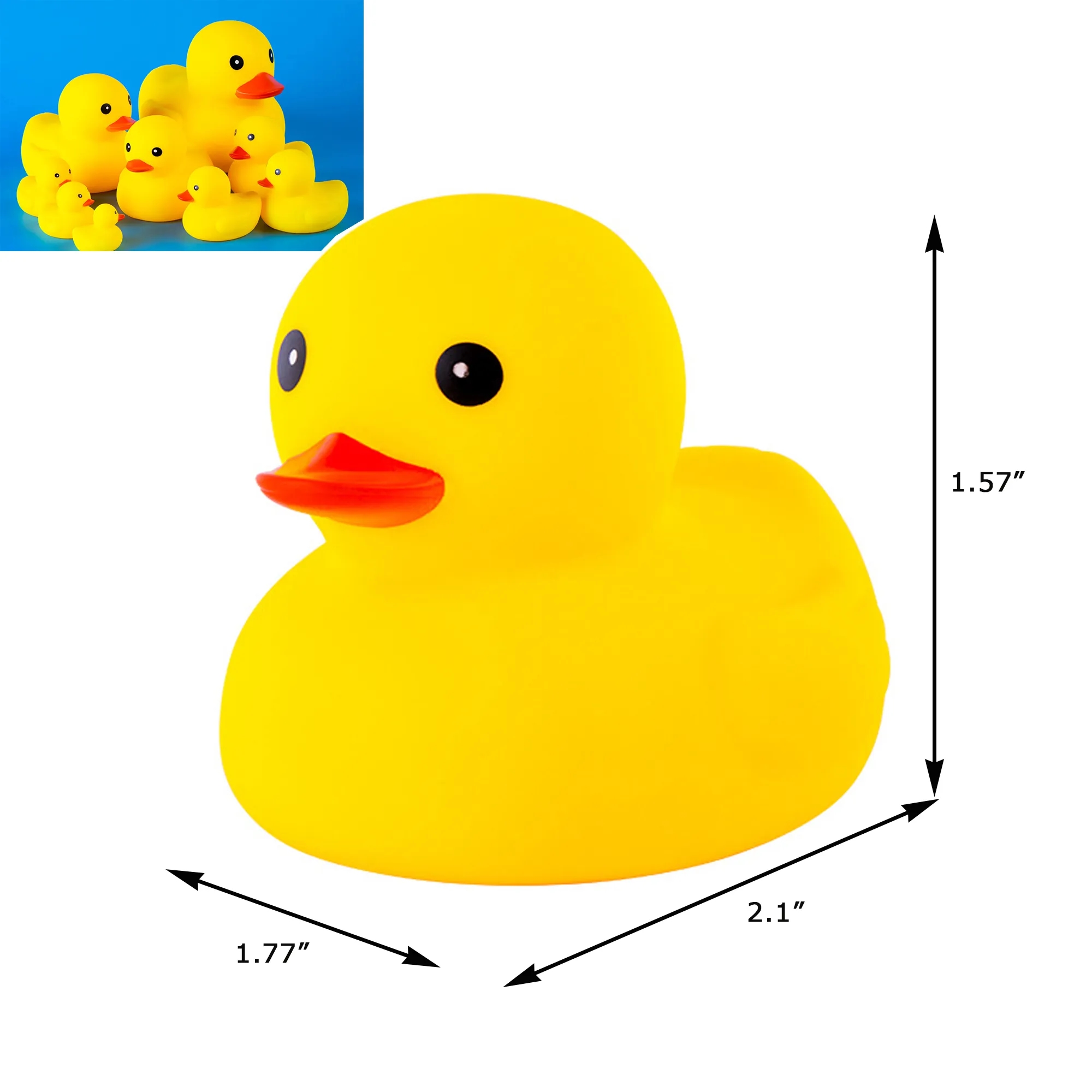 2" Classic Rubber Duck 7