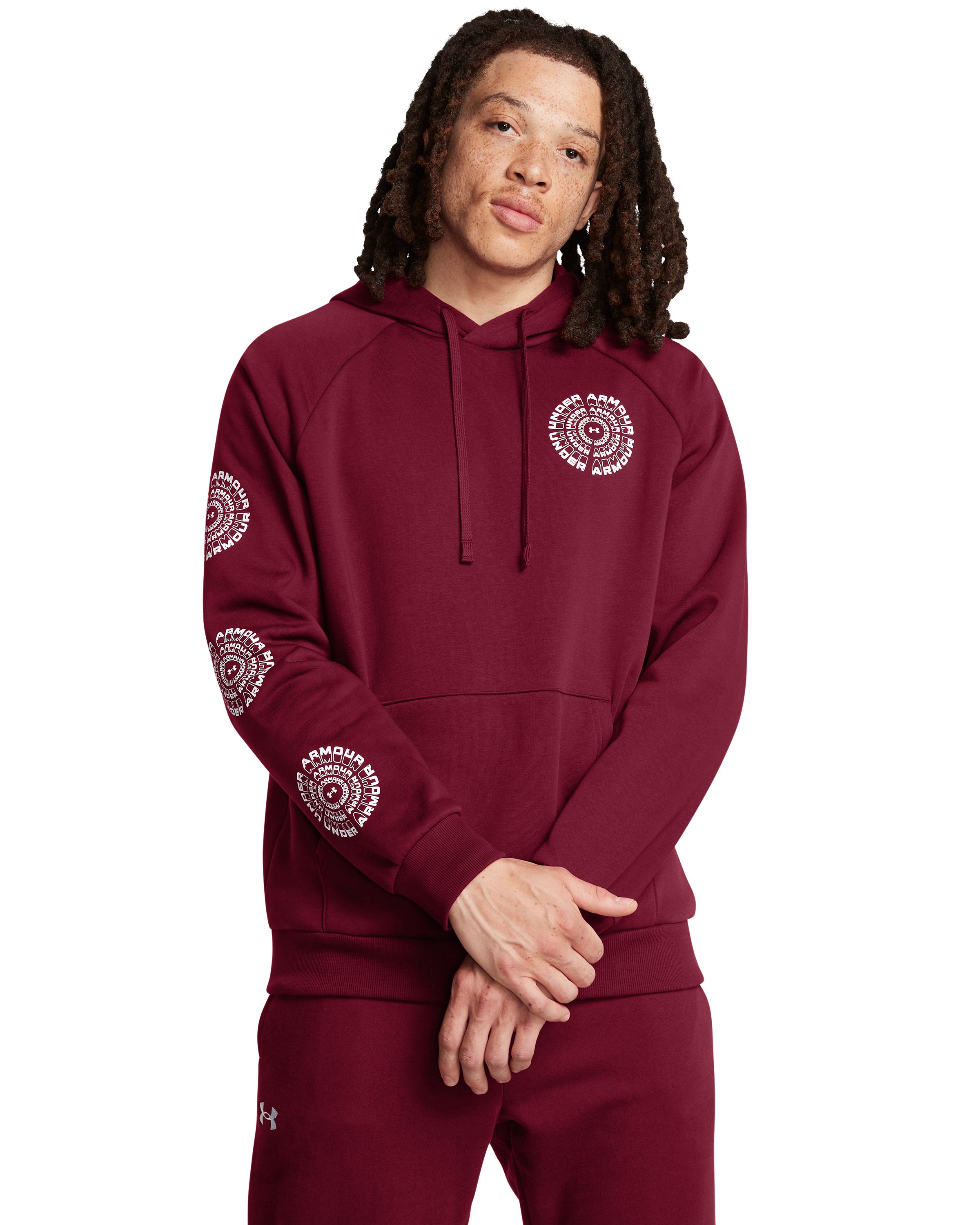 UA Rival Fleece High Brand Read Men's Hoodie 2