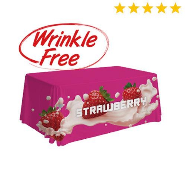 Premium 8' Table Throw 4-Sided Wrinkle Free (Full-Color Full Bleed)