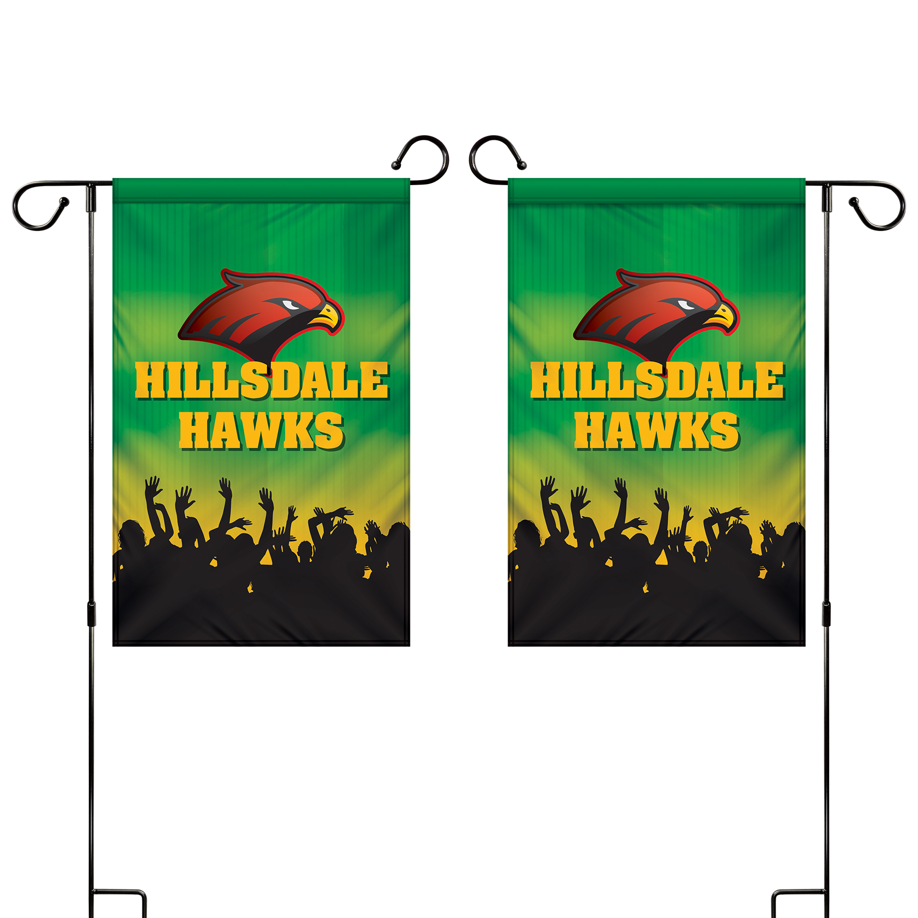 12" x 18" Custom Double Sided Garden Banner 6