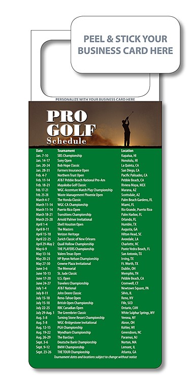 M.B.C. Sport Schedules - Pro Golf (3.5x9) 2