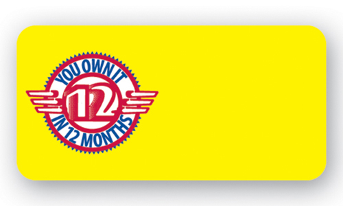 Laminated Name Badge (1"X2") Rectangle - No Personalization