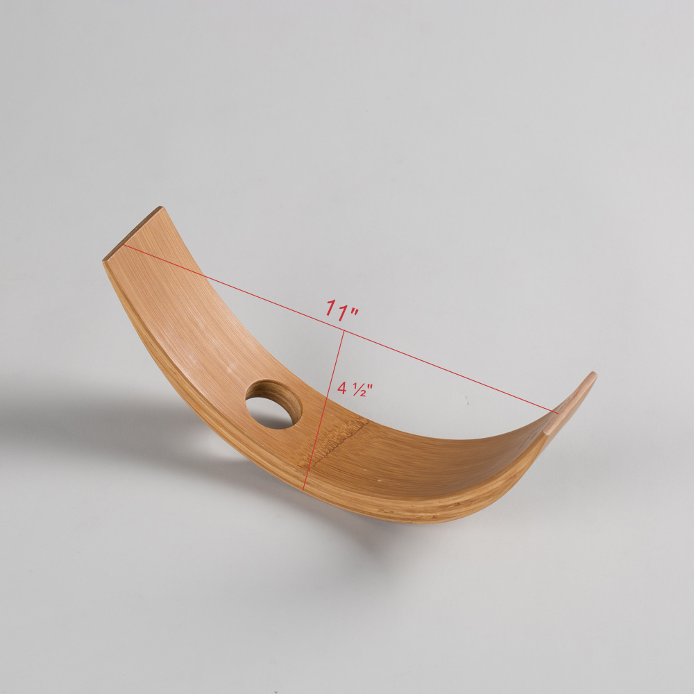 Curved Bamboo Wine Beer Bottle Rack 3
