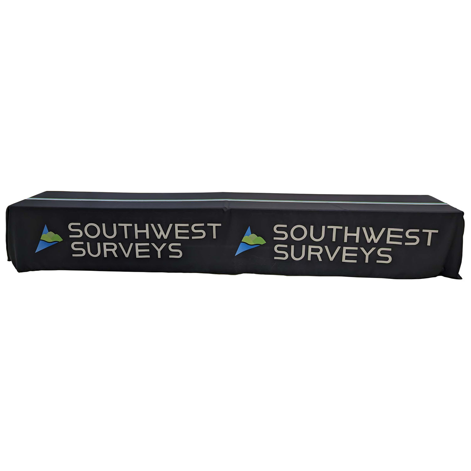 16' LazerCut, 4-Sided Sublimated Tablecloth, Drape Style, Closed Back (on 2 x 8ft tables combined) 7