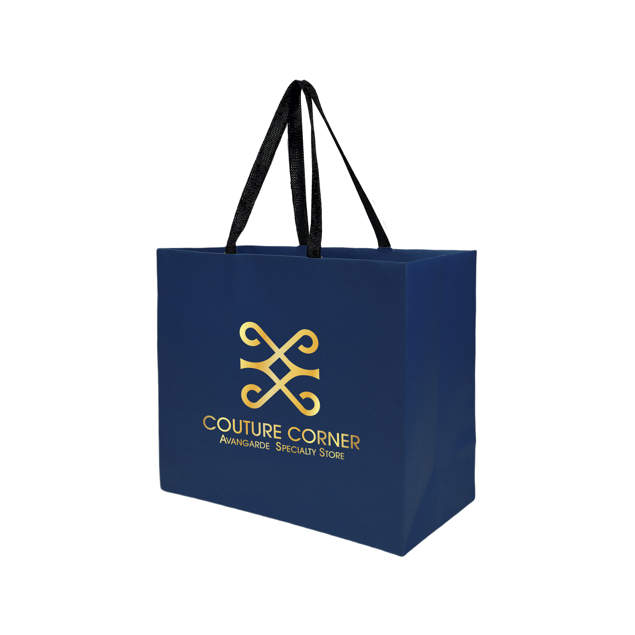 Sugarcane Paper Bag with Embedded Web Style Paper Handles - 9
