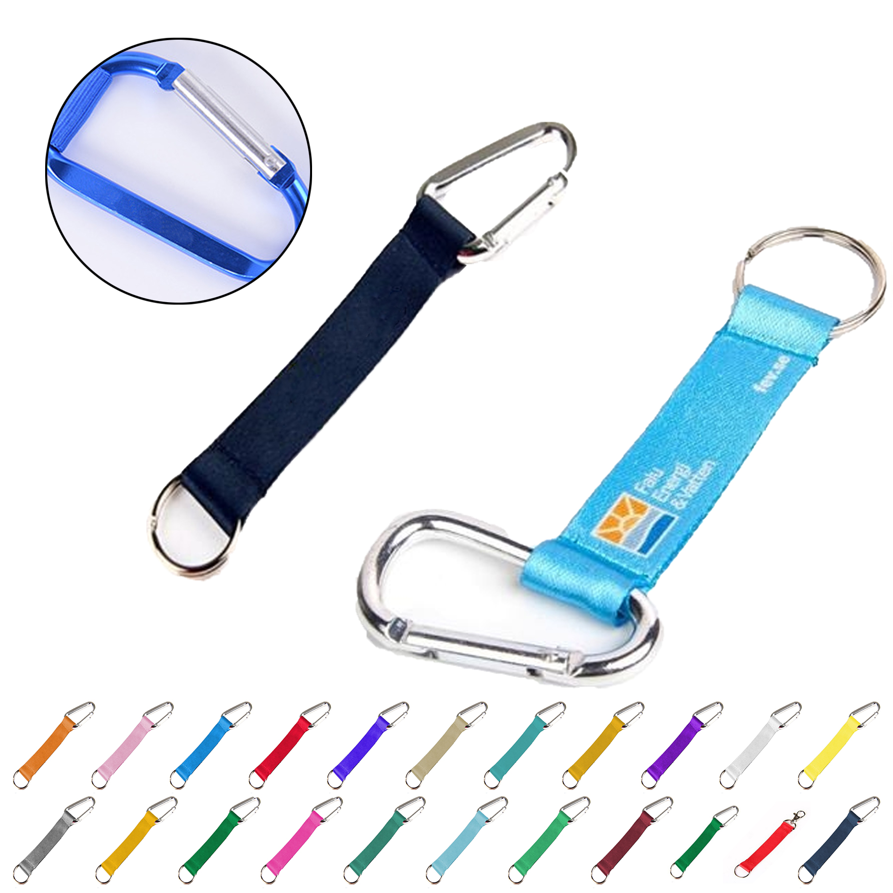 Pocket Lanyard w/Carabiner & Keyring 2