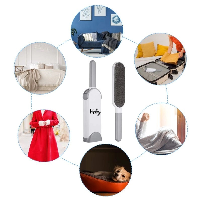 Double-Sided Reusable Pet Hair Removal Brush 6