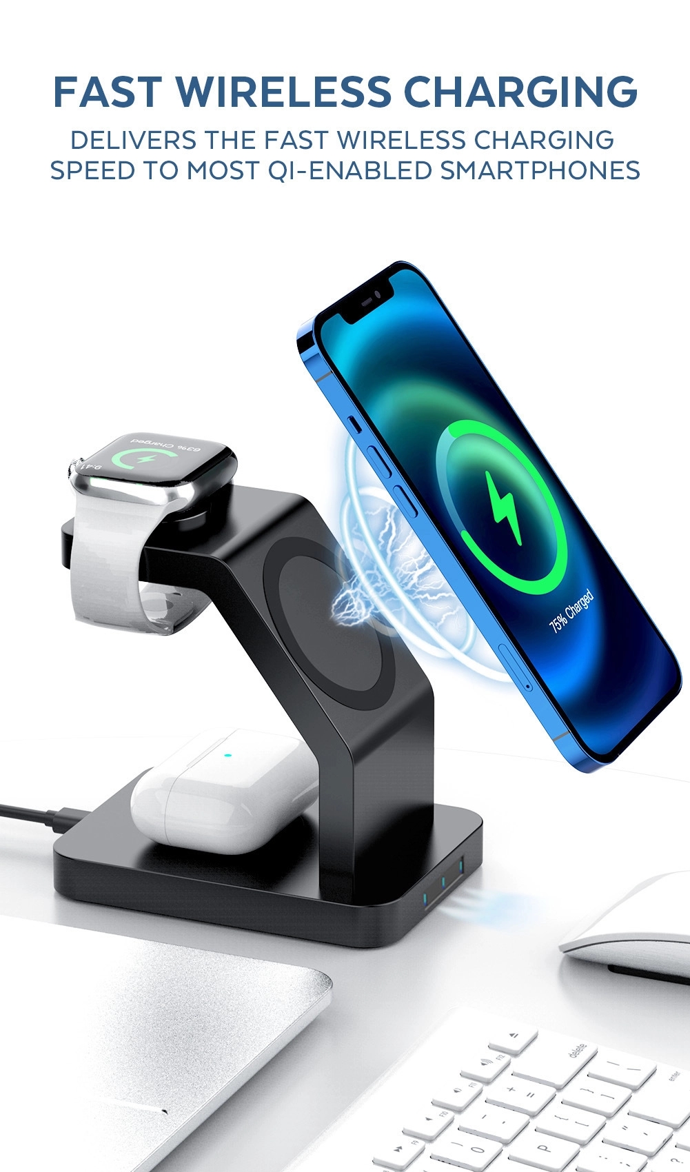 3 in 1 Wireless Charging Station for Multiple Devices 18