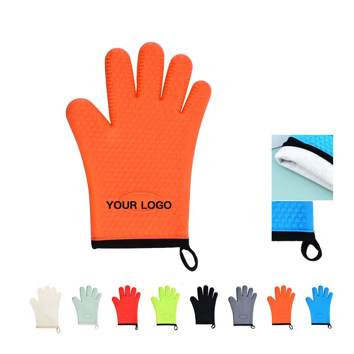 Protective Silicone Kitchen Gloves with Hanging Loop 6