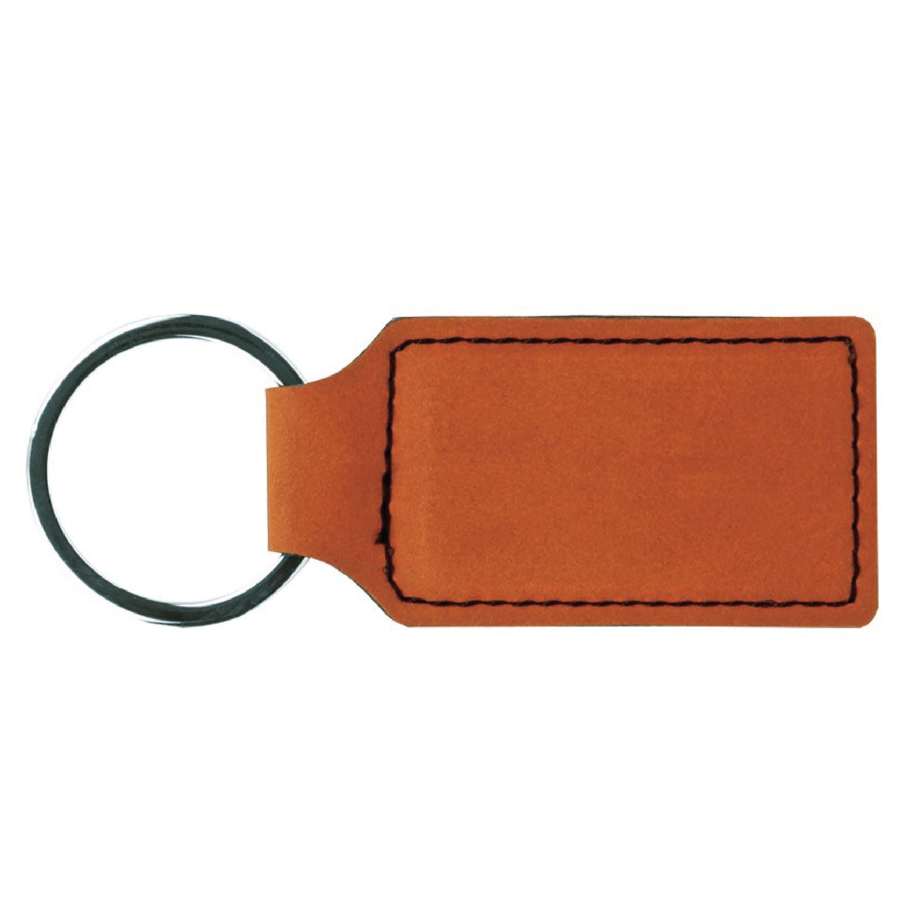 Rawhide Leatherette Rectangle Keychain 3