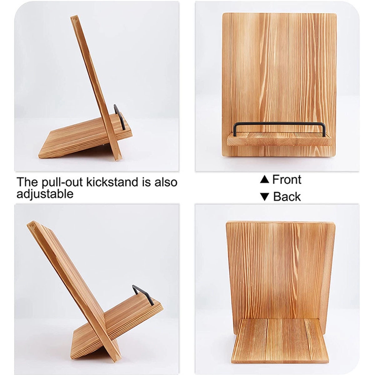 Wood Cookbook Stand For Kitchen 4