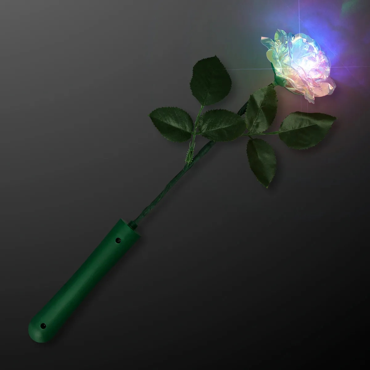 LED Rose Iridescent Flower Wands 2