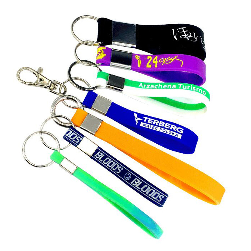 Silicone Wristband with Keyring 2