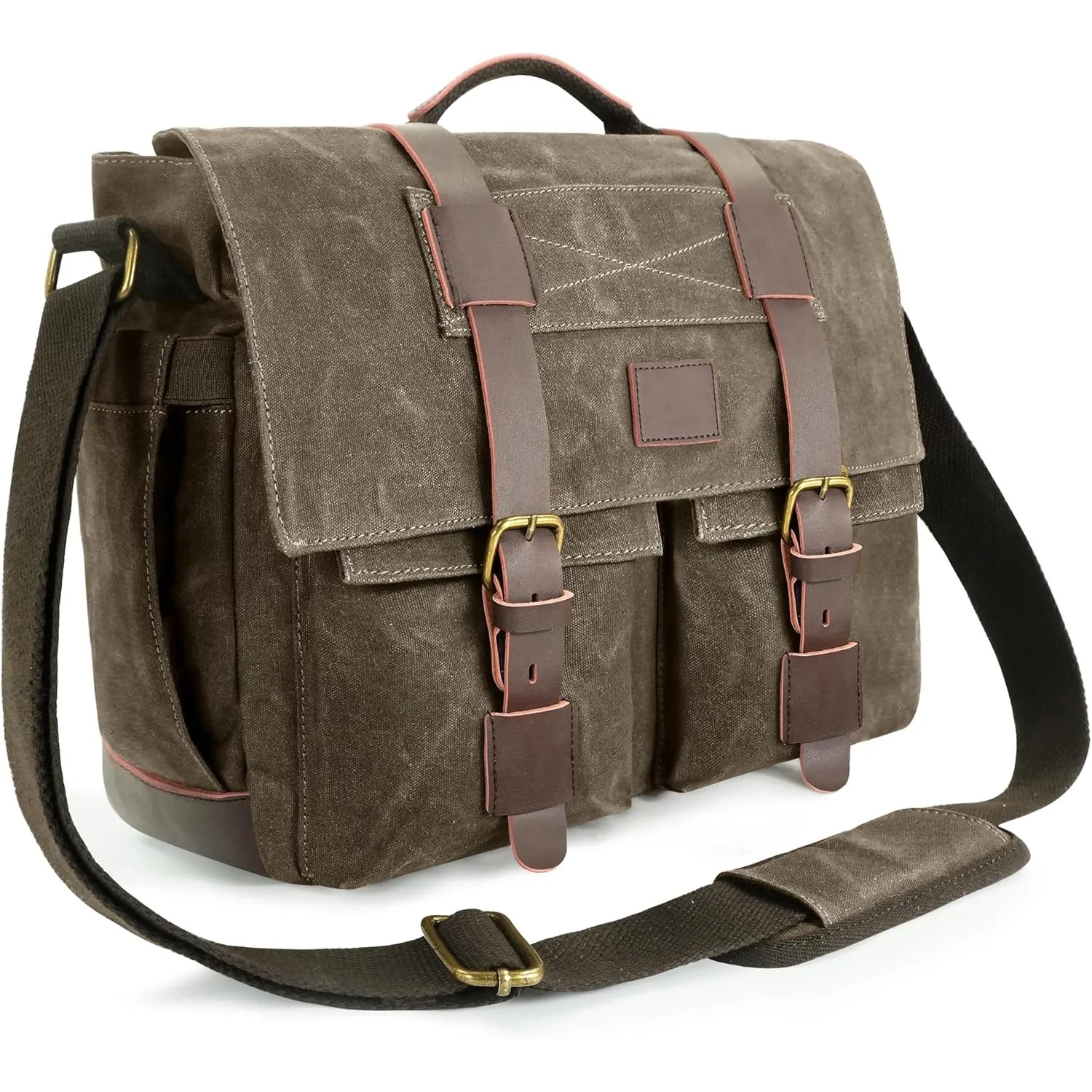Canvas Leather Computer Laptop Bag 2
