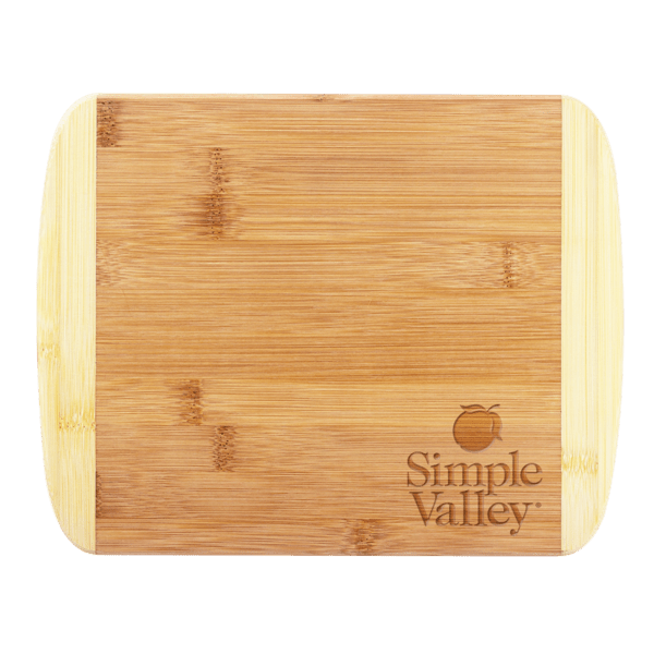 Two-Tone Bamboo Cutting Board 11" x 8-3/4" 8