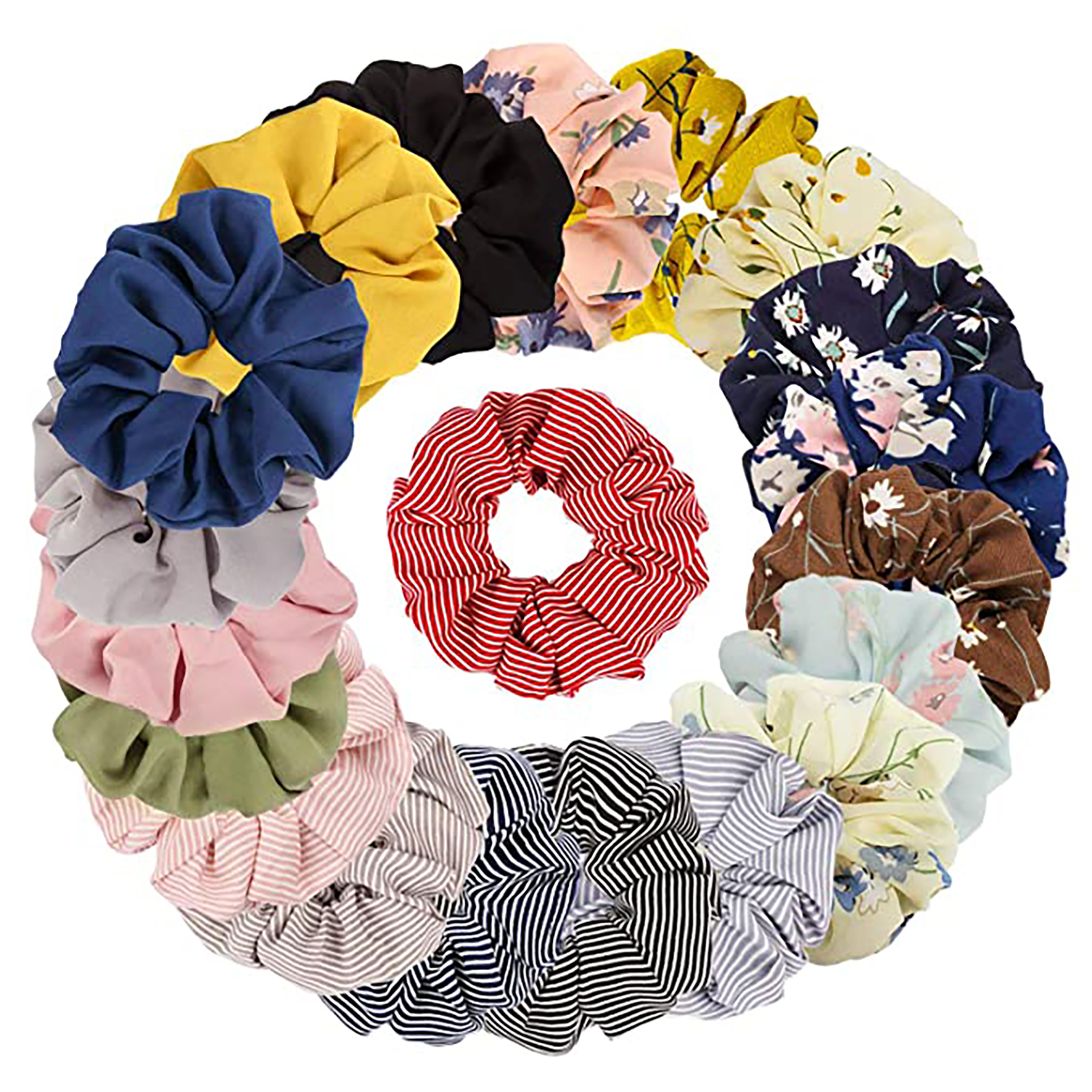 Scrunchies Chiffon Elastic Hair Ties/Bands/Bandana for Women 5