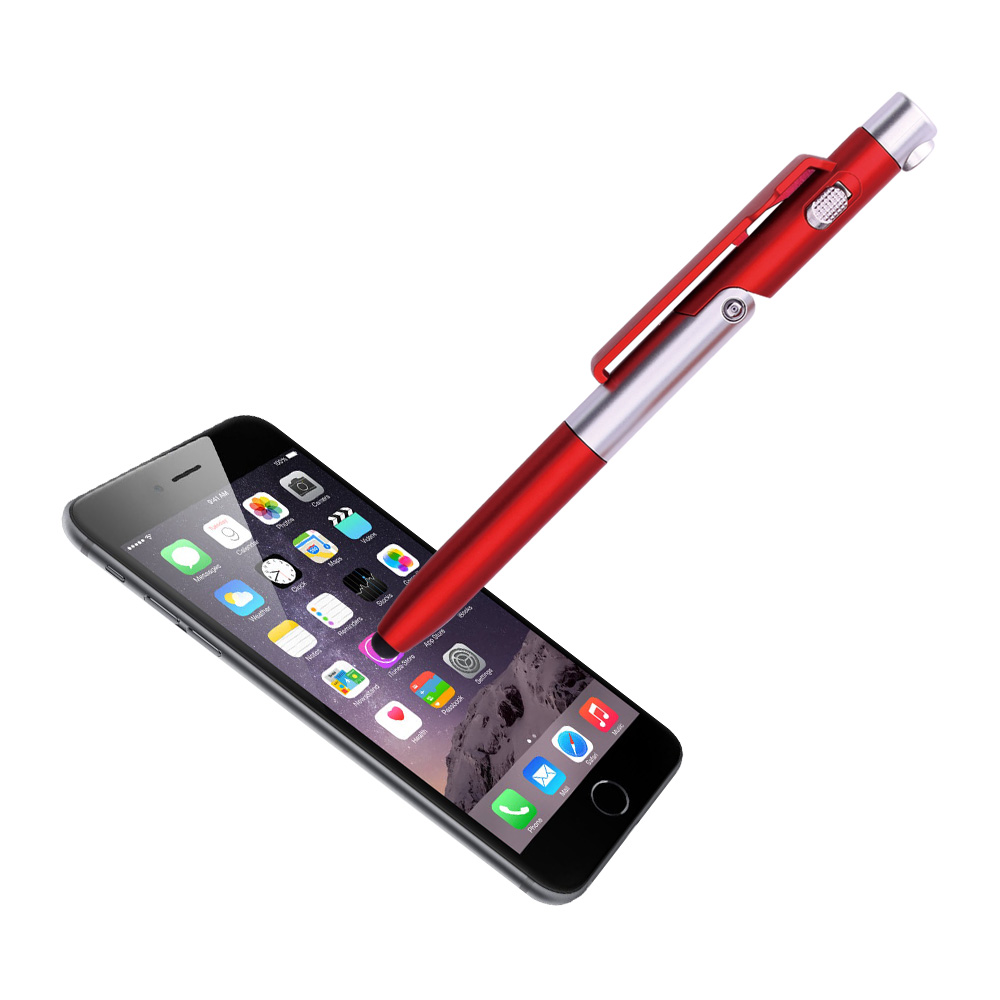 Stylus Phone Stand LED Flashlight Pen (4 in 1) 1