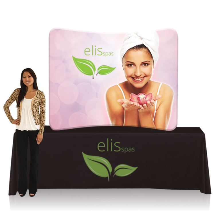 Easy Tube Curved Tabletop 6 ft. Double Sided