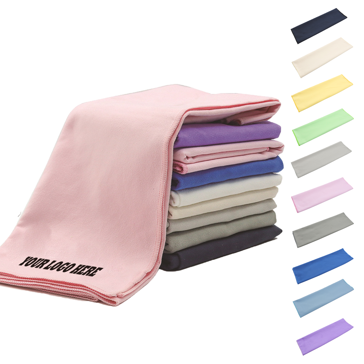 Personalized Quick-Dry Fitness Towel with Full-Color Printing 2