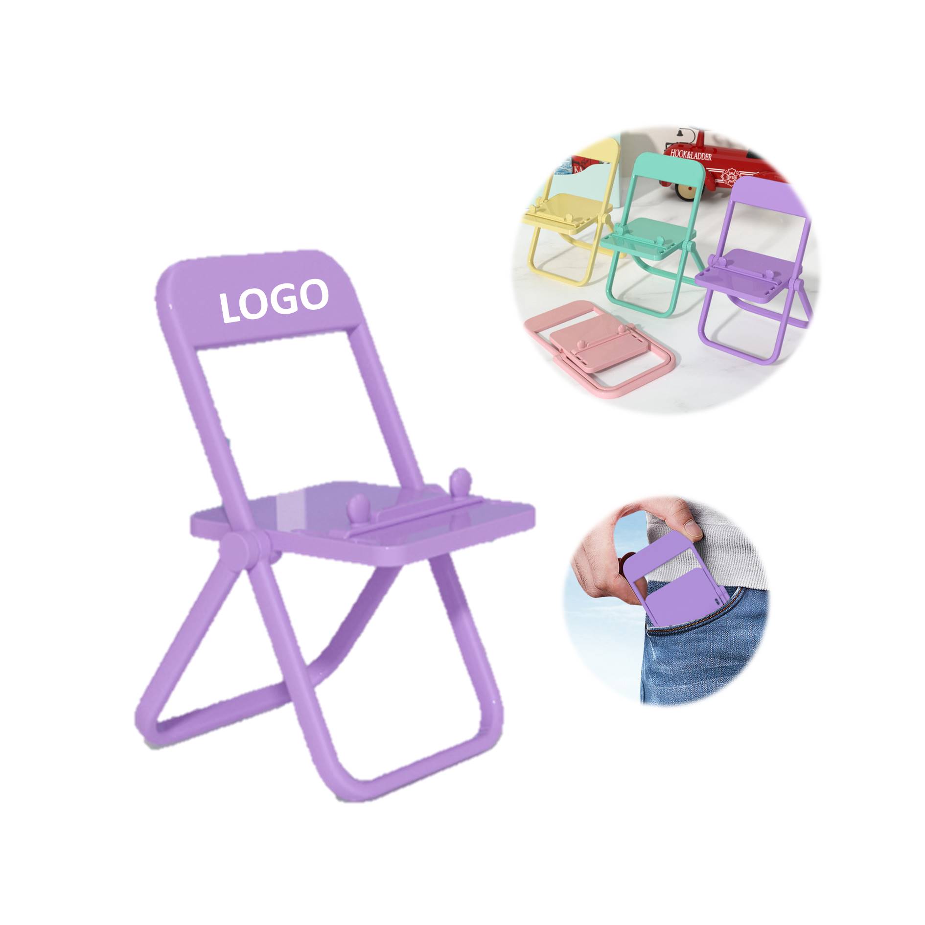 Plastic Chair Shape Stand Phone Holder 2