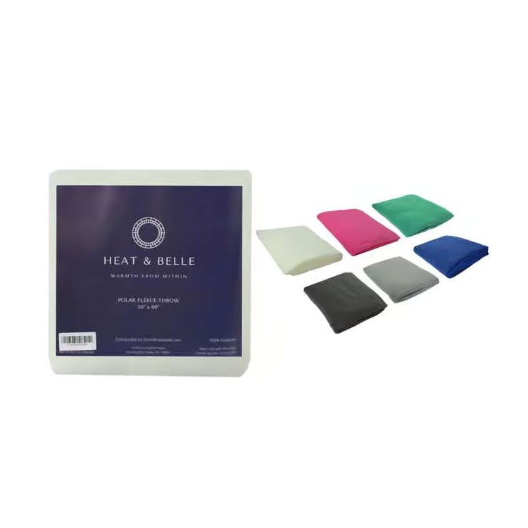 Polar Fleece Blankets - 50" x 60" Classic Weight Pink 2