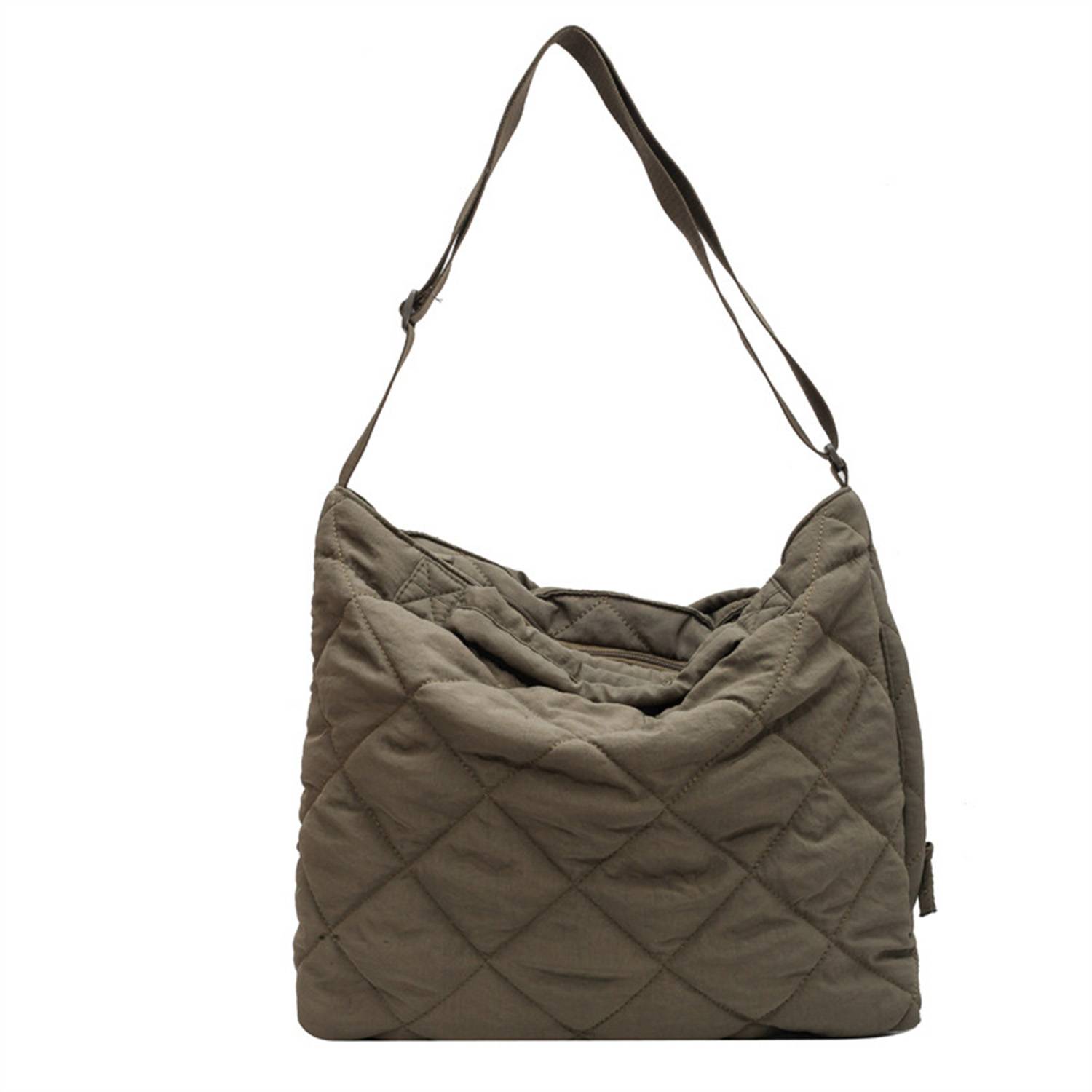 Large Capacity Nylon Puffer Bag, custom tote bag with logo imprint 5
