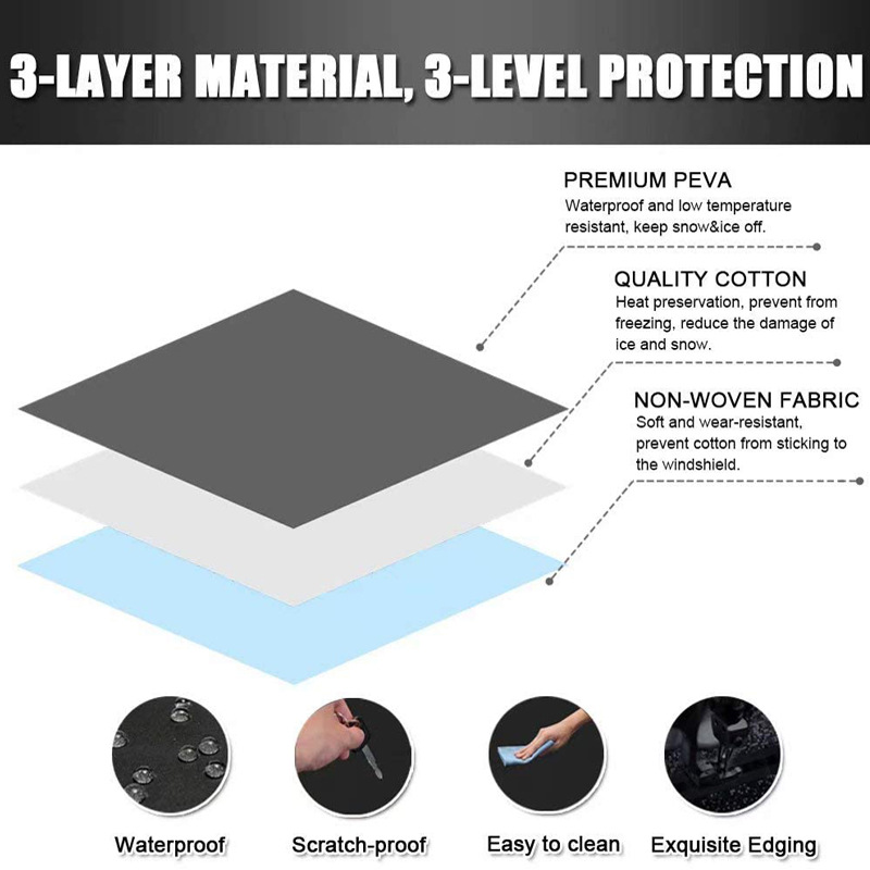 Windshield Shield for Snow and Sun 1