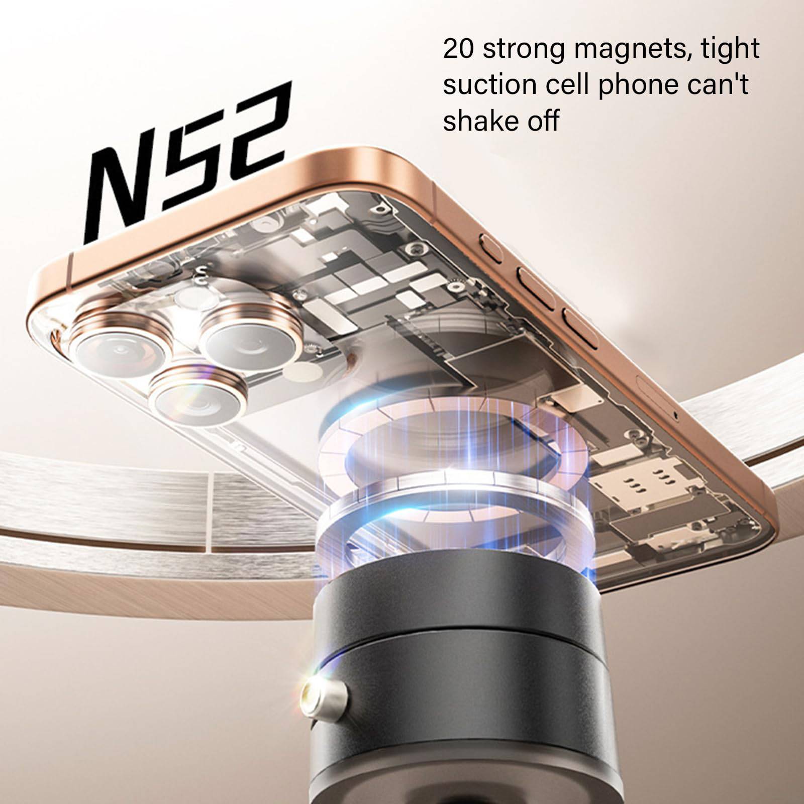 Magnetic Vacuum Suction Cup Fixed Mobile Phone Holder 4