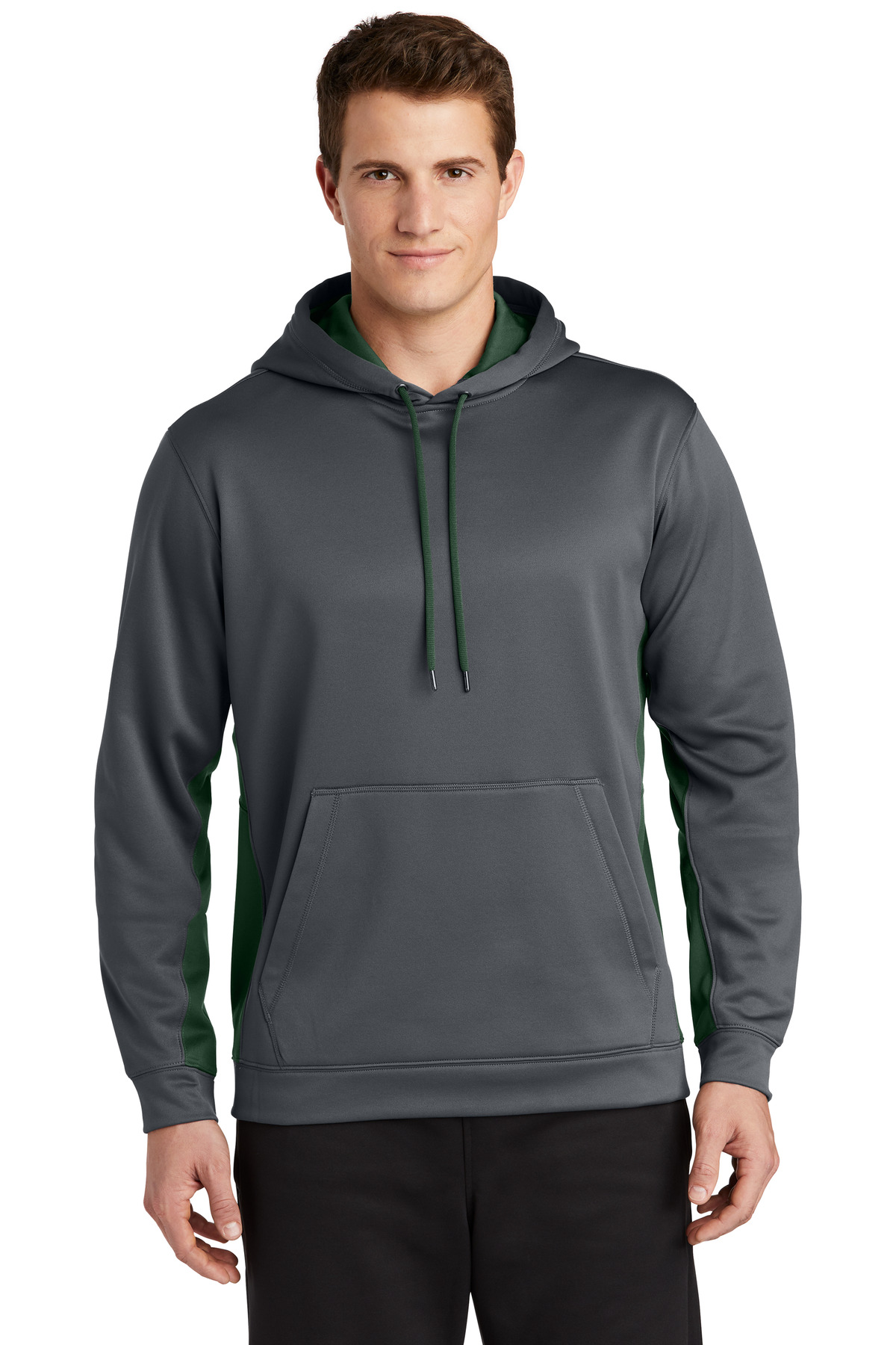 Sport-Tek Sport-Wick Fleece Colorblock Hooded Pullover. ST235 62
