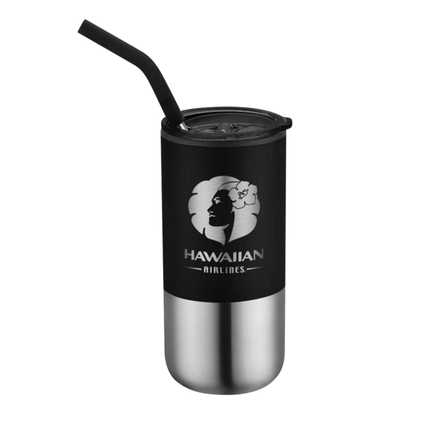 Destin 16oz Double Wall Tumbler w Straw 9