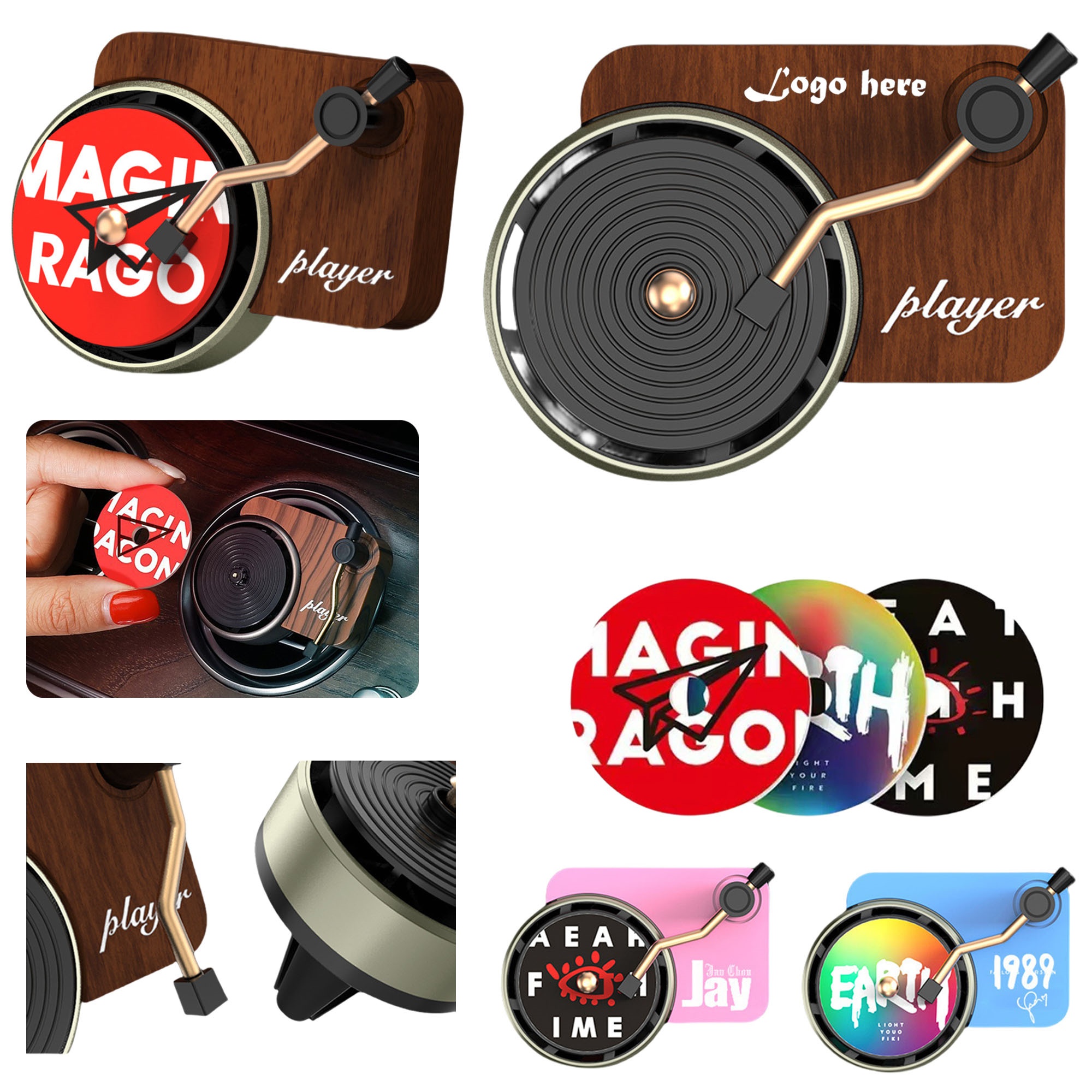 Retro Record Player Car Air Fresheners 2