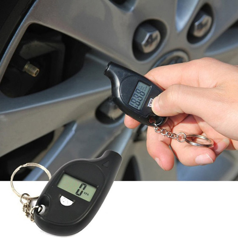 Tire Gauge With Digital LCD Display And Keychain 4