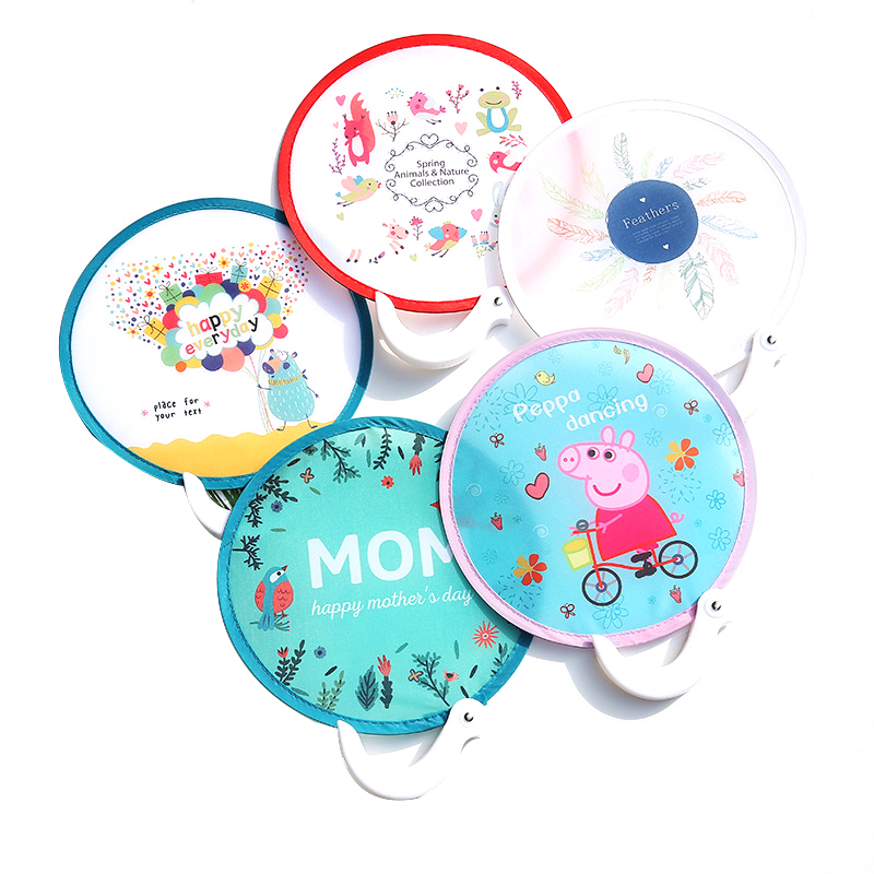 Round Folding Handle Fan 4