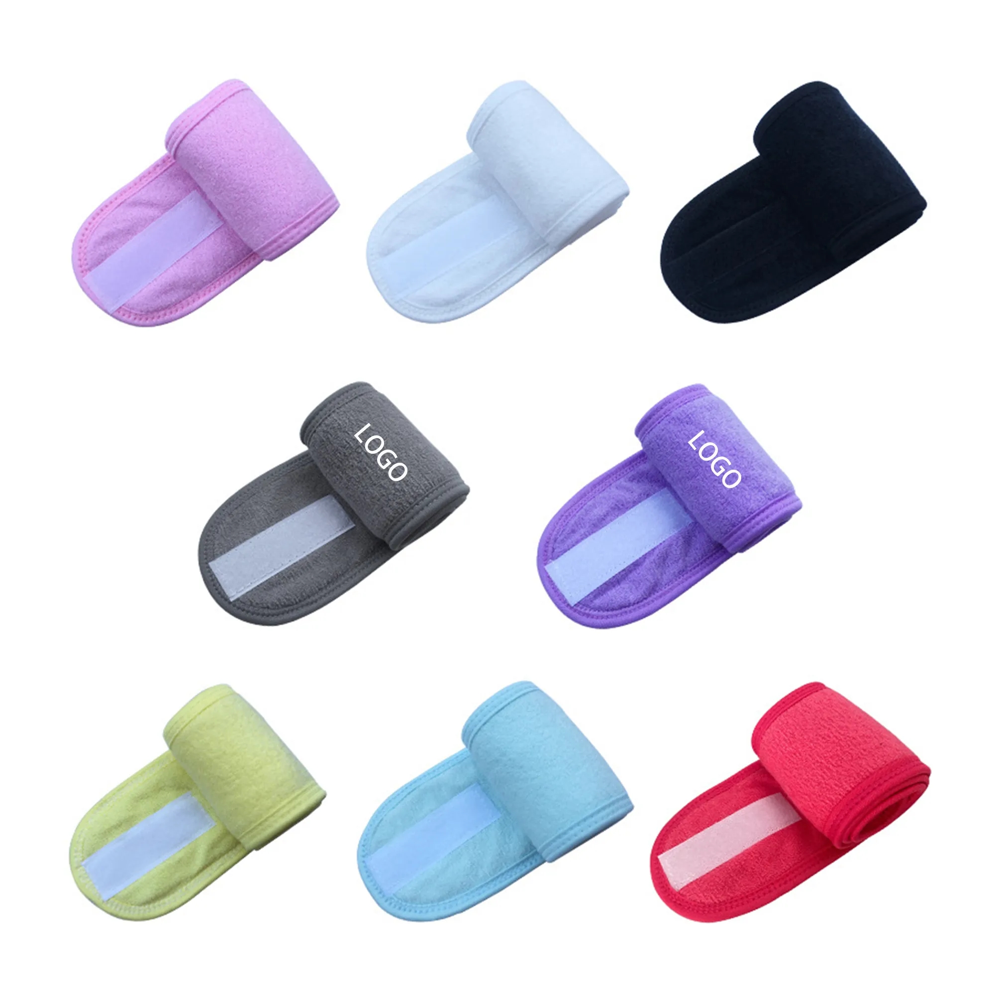 MOQ500 Embroidered Makeup Tie Headband 8