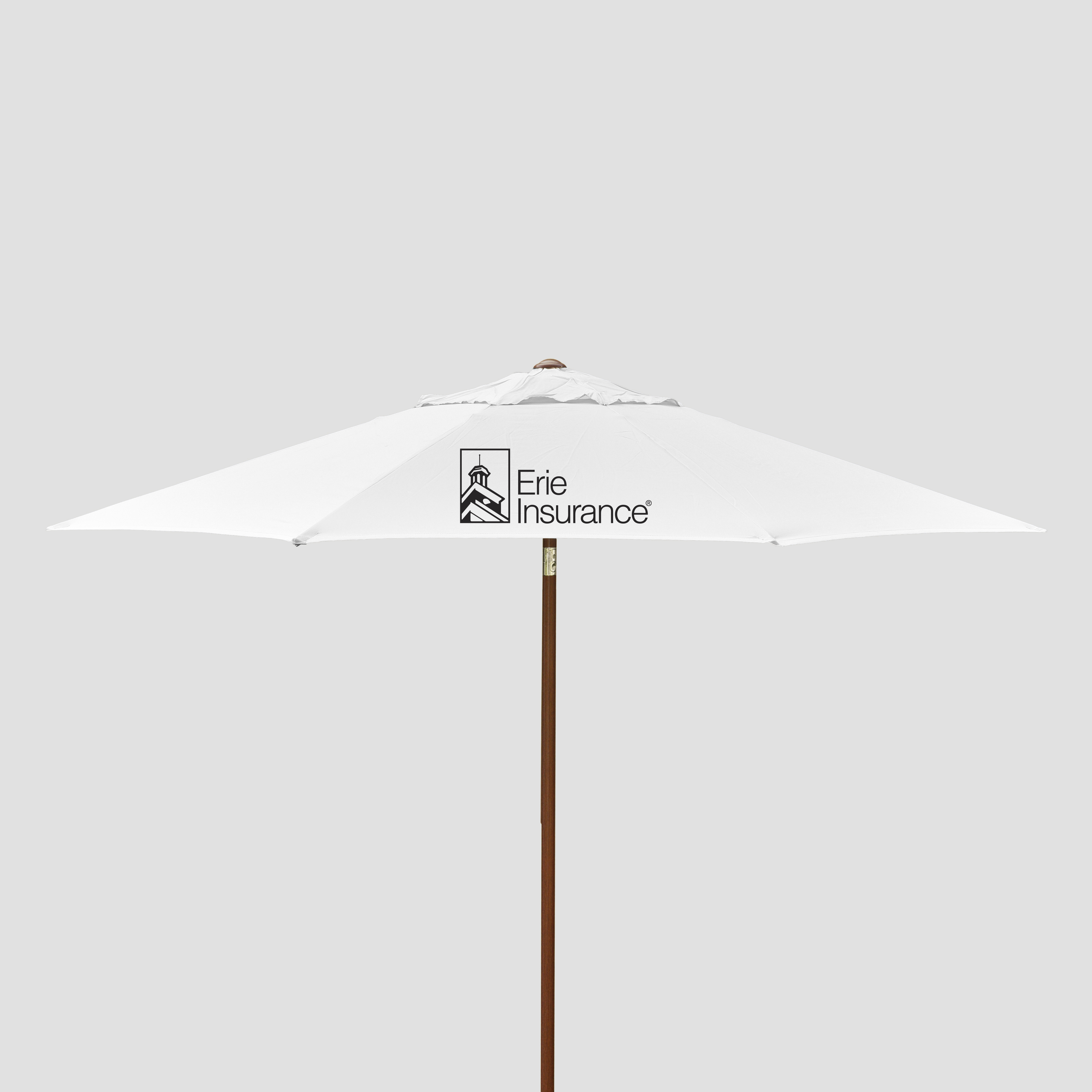 9' Wood Look Market Umbrella