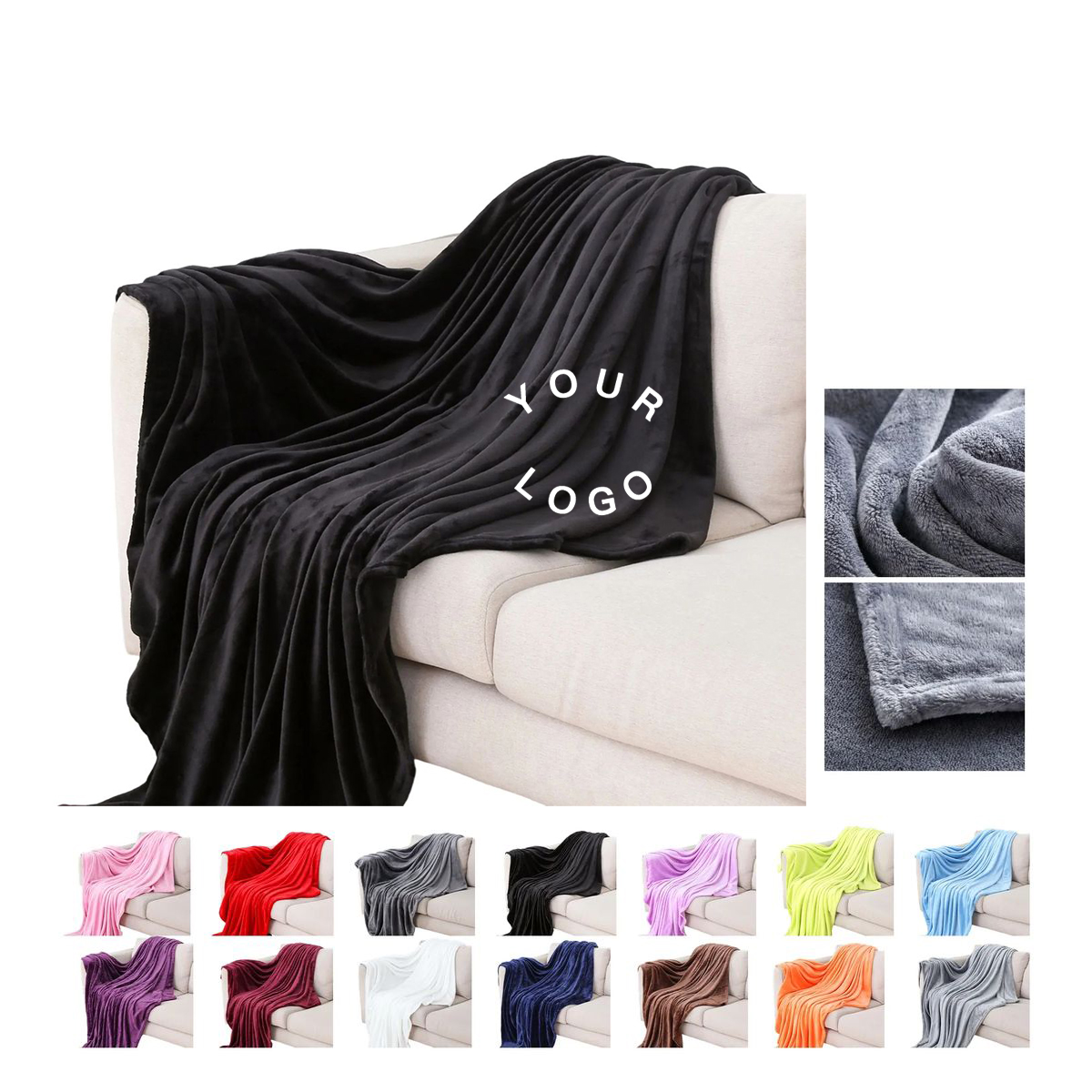 39 x 55 Inch Microfiber Flannel Blanket 7