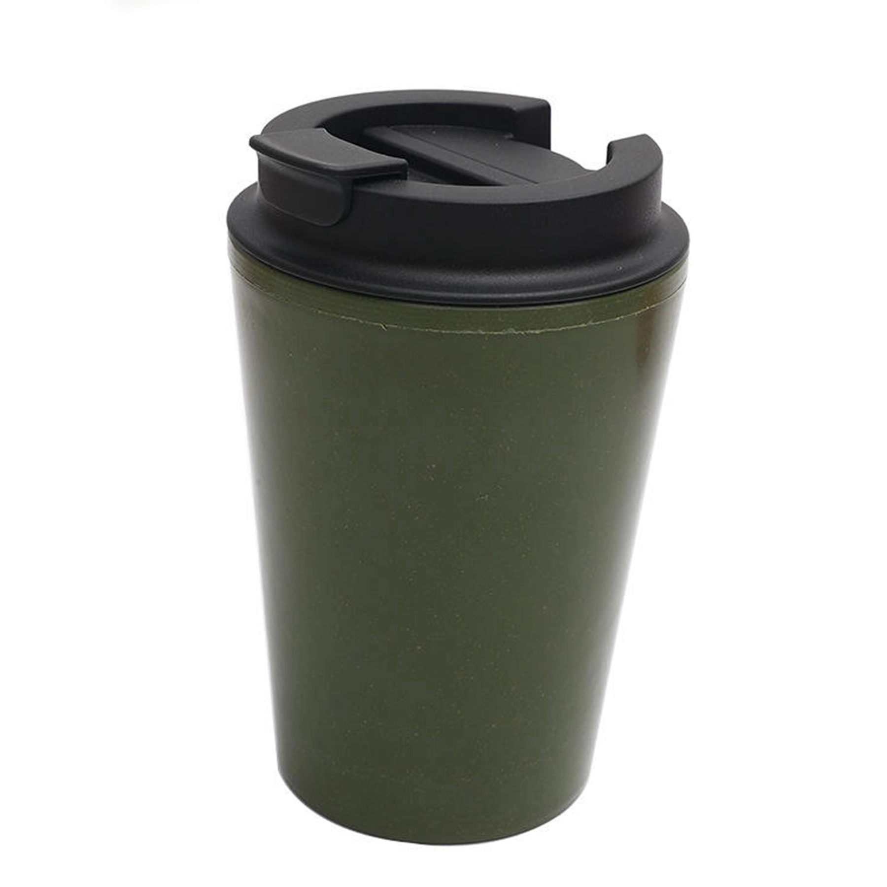 12 Oz. Double Wall Wheat Straw Coffee Cup with Lid 5