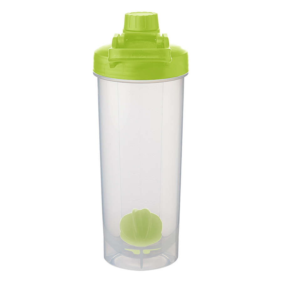 Durable Plastic Shaker Bottle with Mixer Handle 5