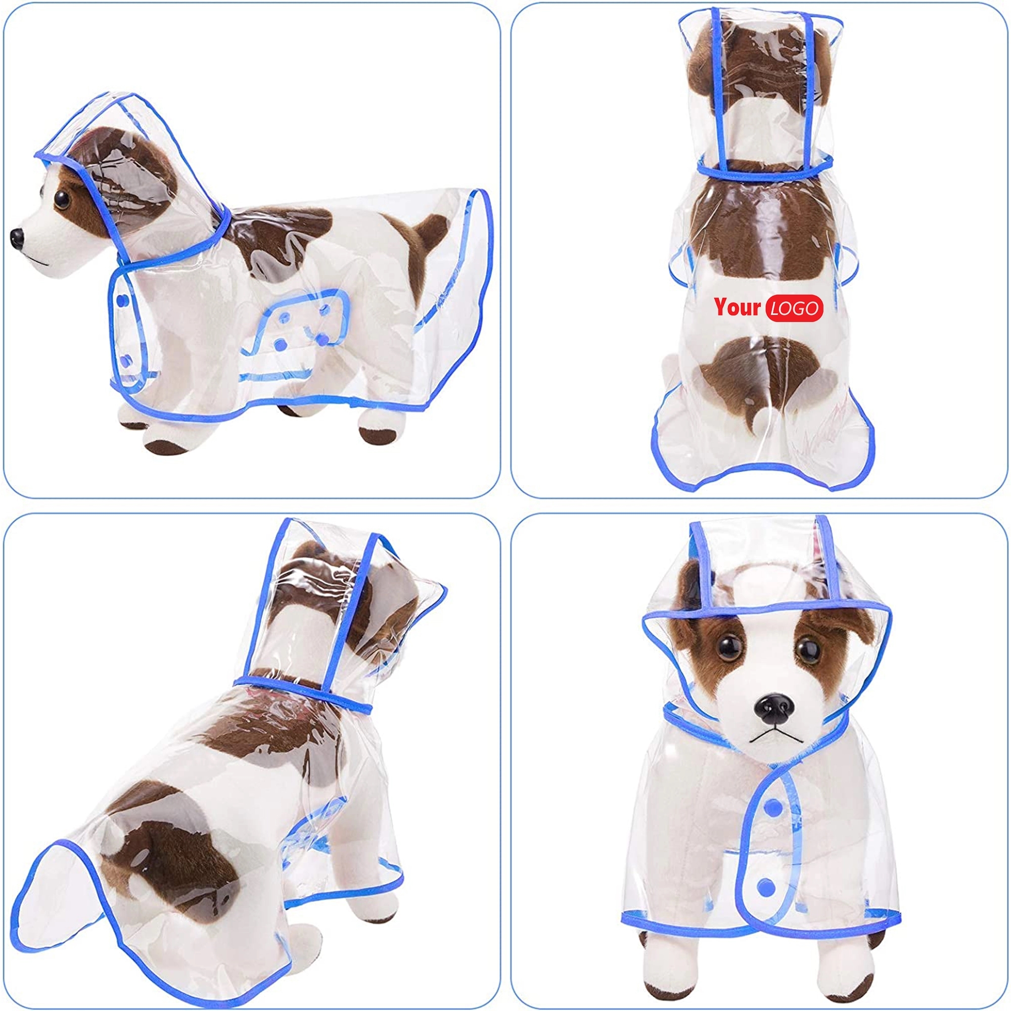 Pet Raincoats for Small Dog with Hood Poncho 5