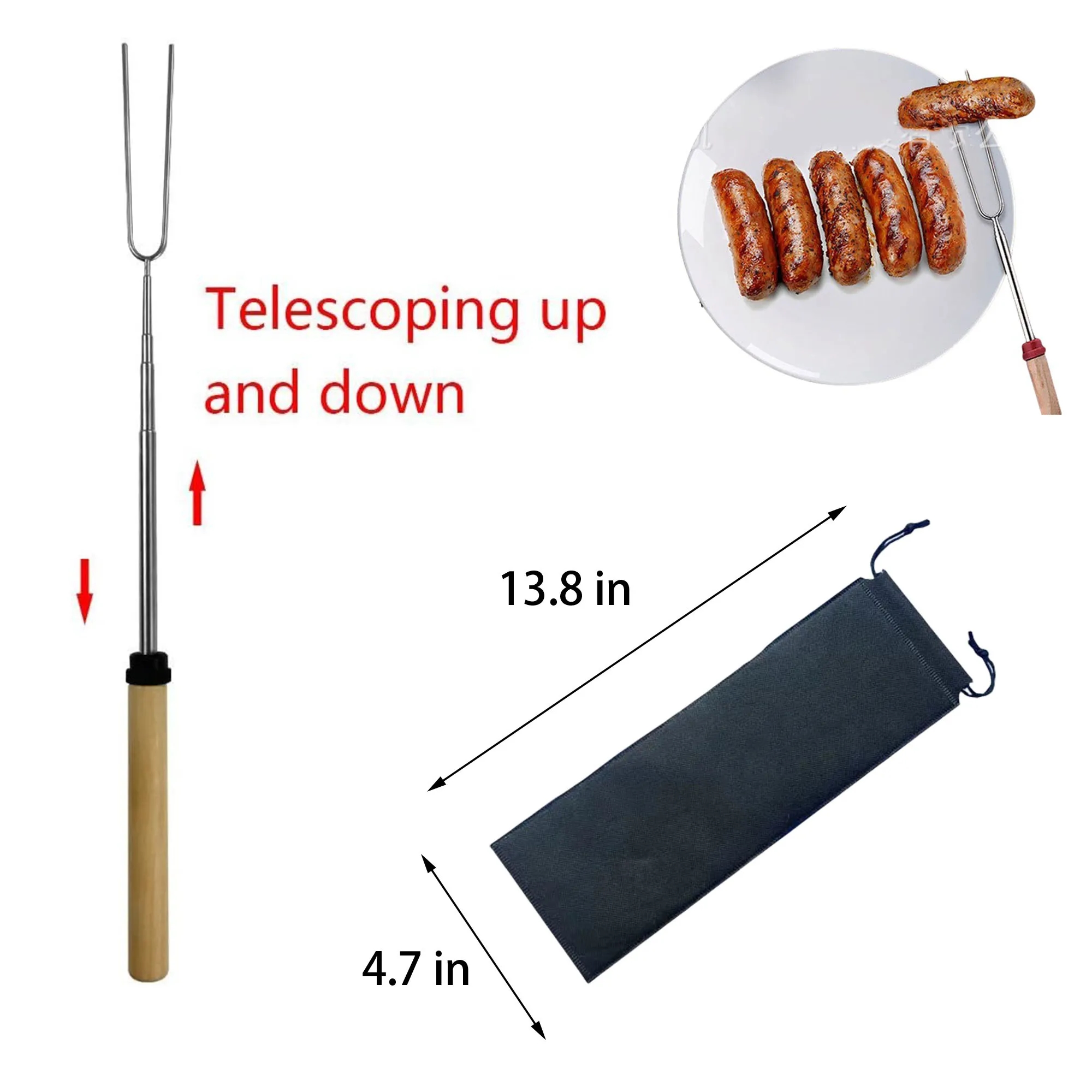 8pcs Marshmallow Roasting Sticks 6
