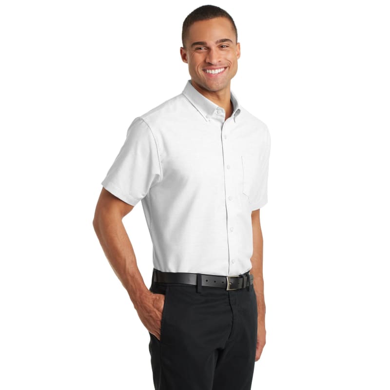 Port Authority Short Sleeve SuperPro Oxford Shirt. 3