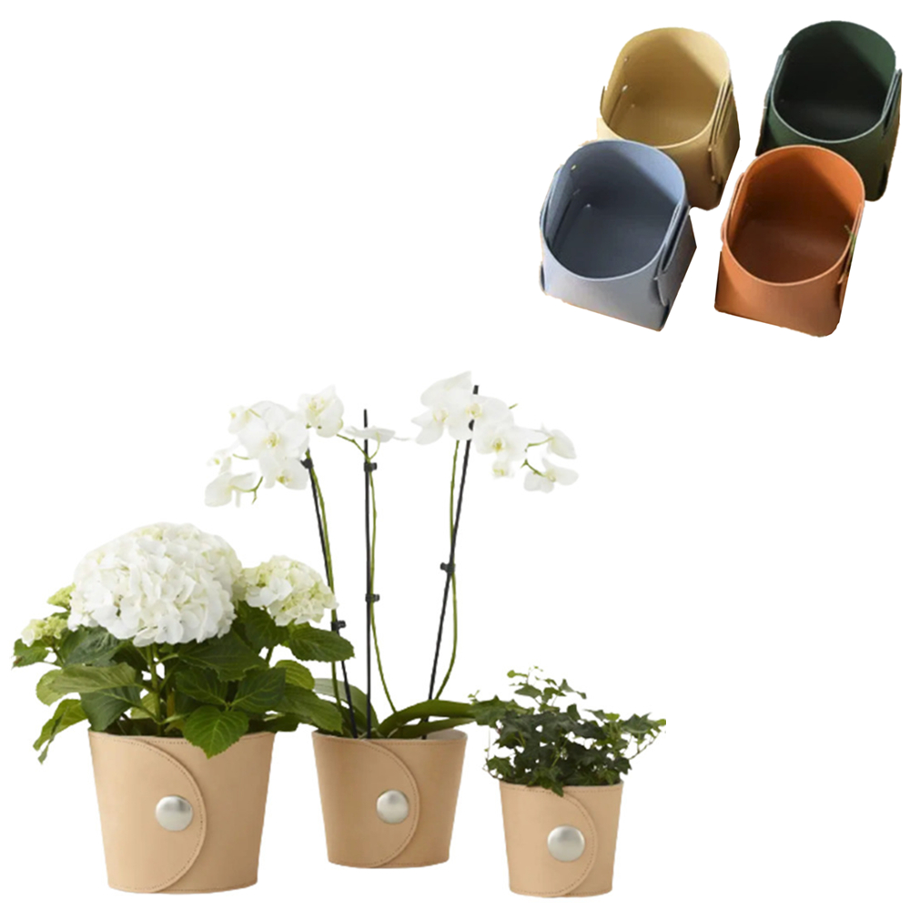Grease Proof Leather Flower Pot 4